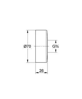 GROHE Schraubrosette 440424 Metall für Eichelberg Armaturen chrom – Bild 5