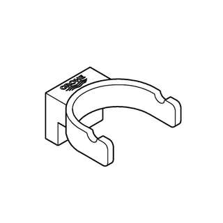 GROHE Bademantelhaken Selection 41049 doppelt nickel – Bild 3