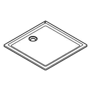 GROHE Universal Duschwanne 39300 aus Acryl 1000 x 1000 mm alpinweiß – Bild 3