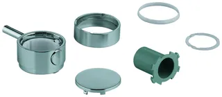 GROHE Temperaturwählgriff 49089 rund für Thermostat-Fertigmontagesets chrom – Bild 2