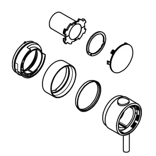 GROHE Temperaturwählgriff 49089 rund für Thermostat-Fertigmontagesets chrom – Bild 4