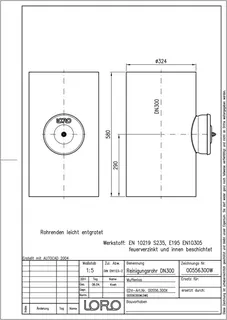 LORO-X REINIGUNGSROHR MUFFENL.DN 300 – Bild 2