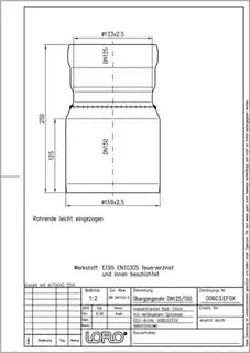 LORO-X ÜBERGANGSR.KONZ.M.VERLAENG. DN 125/150 – Bild 2