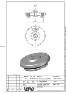 LORO-X ENDKAPPE M.SCHRAUBVERSCHL.DN 50 – Bild 2
