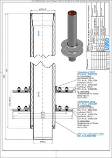 LOROFLEX-DACHDURCHFÜHRUNG,2TLG.M.2 KLEMM SCHIEBEFLANSCH DN 100 – Bild 2