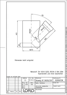LORO-X RED.-ABZWEIG MUFFENL./MUFFE, DN 250/150 – Bild 2
