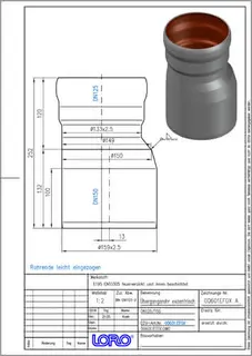 LORO-X ÜBERGANGSROHR EXZ.DN 125/150 – Bild 2