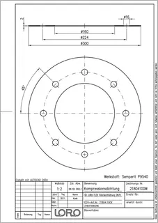 LORO-KOMPRESSIONSDICHTUNG F.LOROFLEX-SCH IEBEFLANSCH DN 100 – Bild 2
