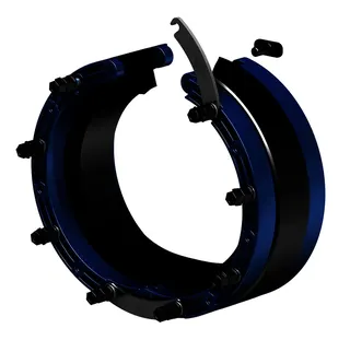 Curaflex Nova Uno/T (aufklappbar) DN 200 für 108,0 mm bis 113,0 mm HK / EPDM
