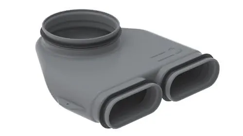 Zehnder Übergang CK 300 / DN 160 vertikal, inkl. zwei Lippendichtungen