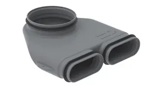 Zehnder Übergang CK 300 / DN 160 vertikal, inkl. zwei Lippendichtungen