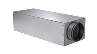 Zehnder Kastenschalldämpfer CSI 550 DN 200, Länge = 700 mm zentrisch