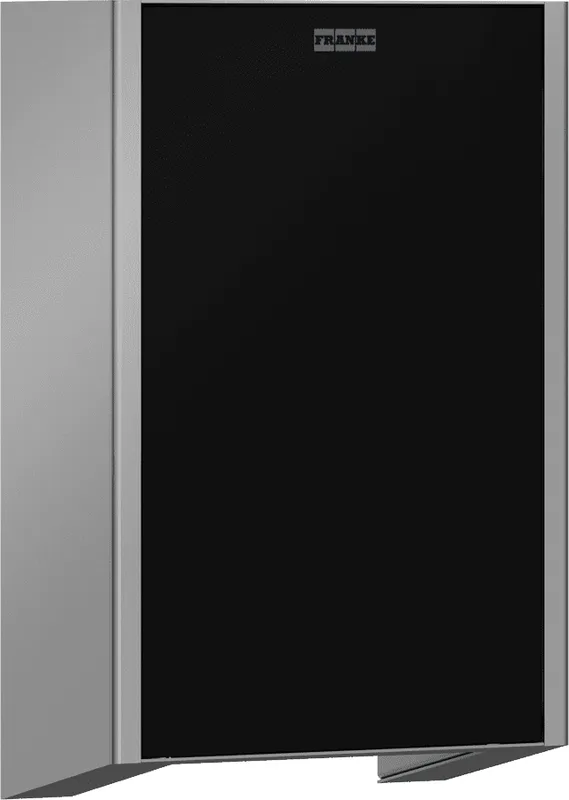 Aquarotter Händetrockner, EXOS, Edelstahl, IR, 200x325x120 mm, Front ESG schwarz, 230 V