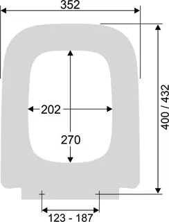 WC-Sitz m.D. Typ S500692 zu Renova Plan rimless Absenk Edelstahl abnehmbar weiß – Bild 2