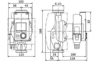 Wilo Nassläufer-Hocheffizienzpumpe Stratos PICO plus 25/0,5-8, G11/2, 75W – Bild 5