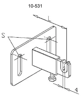 WEMEFA Stabile Konsole Wandkonsole Wandabstand 83-128mm, 10-531-85 – Bild 2