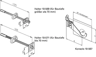 WEMEFA Universalkonsole für Stahl- und Gußradiatoren, 10-567 – Bild 3