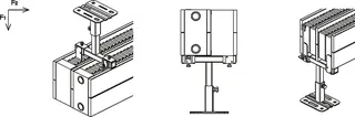 WEMEFA Hubkons. Fertigboden Konv. weiß pulverbeschichtet, 10-8510-150 – Bild 2