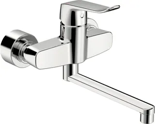EHM Waschtisch-Batt. HANSACLINICA 0153 Bed.he. lang Ausld. 277 mm DN15 chr