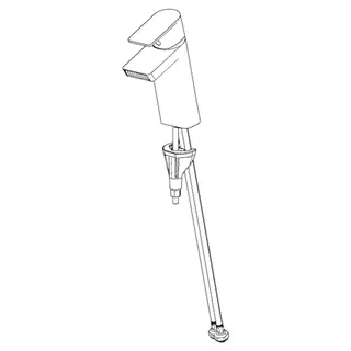 EHM Waschtisch-Batt. HANSASTELA 5708 Ausld. 144mm chr – Bild 3
