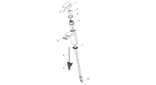 EHM Waschtisch-Batt. HANSASTELA 5708 Ausld. 144mm chr – Bild 5