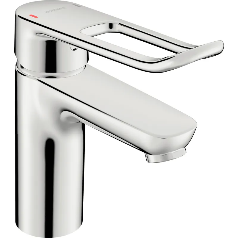 EHM Waschtisch-Batt. HANSACLINICA 4502 CU-Rohr 180 mm Bed.he. lang Ausld. 114