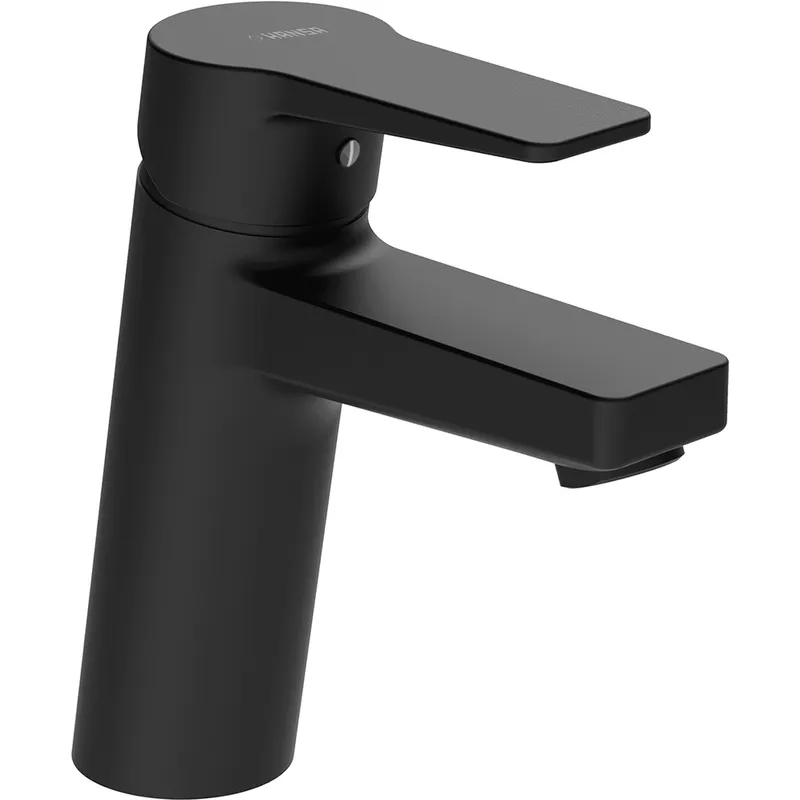 EHM Waschtisch-Batt. HANSATWIST XL 0902 Ausld. 123 mm DN15 Matt-Schwarz