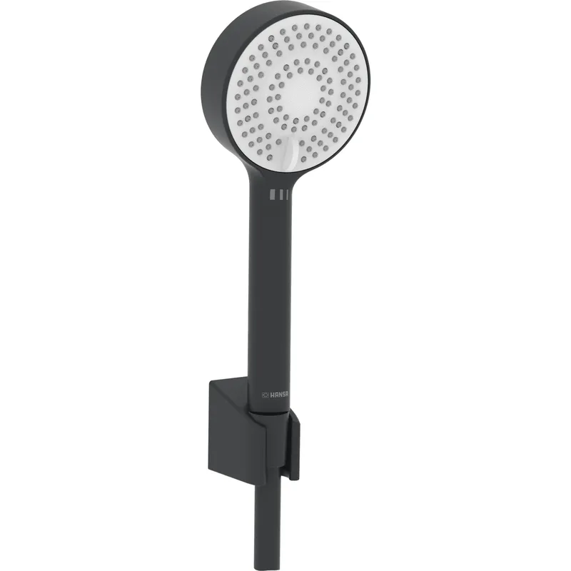 Handbrausegarnitur HANSABASICJET 4468 3-strahlig Matt-Schwarz