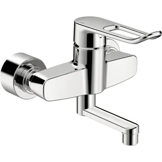 EHM Waschtisch-Batt. HANSACLINICA 0152 Bügelh Bed.he. lang Ausld. 177 mm DN15 chr