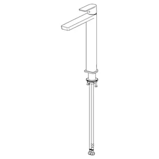 EHM Waschtisch-Batt. HANSASTELA 5710 Ausld. 241mm chr – Bild 3