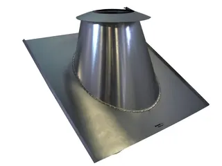 Bertrams Duschwanne Dacheindicht. DN 130-150, 15-30Gr. komplett VA gepunktet, incl. 22RK130VA