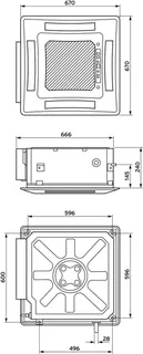 Vaillant climaVAIR exclusive VAI8/5-035 Multi-Split Deckenkassette – Bild 2
