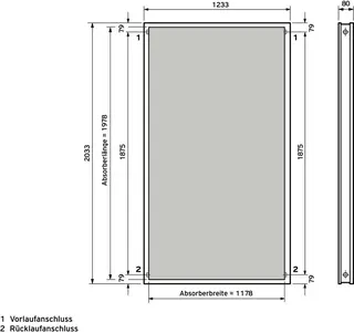 Vaillant auroTHERM plus VFK 155/2 V Solar-Flachkollektor – Bild 2