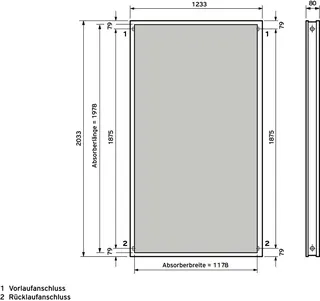 Vaillant auroTHERM VFK 125/4 vertikaler Kollektor – Bild 2