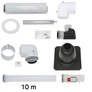 Vaillant Paket 1.51 Luft-/Abgasführung starr, Anschluss-Set D 80/125 PP (3 St.) – Bild 5