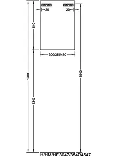 sanibel-Hängeschrank 2.0 FLEX H3047R rechts 300x640x320mm Eiche Rost – Bild 3