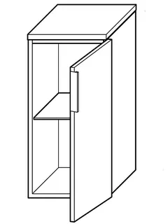 sanibel-Unterschrank 2.0 FLEX USHC045R rechts 450x620mm Eiche Rost – Bild 2