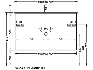sanibel-Waschtisch-Unterbau 2.0 FLEX WVXY080 800mm Schubl/Auszug Eiche Rost – Bild 2
