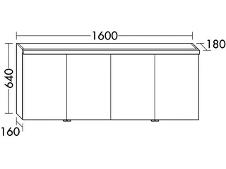 sanibel-Spiegelschrank 2.0 FLEX SPGJ160 LED-Waschtisch 1600x640mmx180mm Eiche Rost – Bild 2