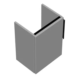 sanibel-Waschtisch-Unterbau 2.0 FLEX WUVE035L 350mm breit Tür links Weiß Matt