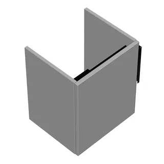 sanibel-Waschtisch-Unterbau 2.0 FLEX WWMH040L 400mm breit Tür links Weiß Matt