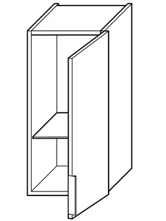 sanibel-Hängeschrank 2.0 FLEX H3547R rechts 350x640x320mm Eiche Rost – Bild 2