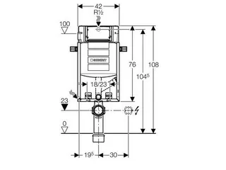 Geberit Kombifix Plus Wand-WC, mit UP-Spk. UP320, für Geruchsabsaugung – Bild 2
