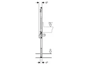 Geberit Montageelement Duofix für Ausgussbecken Bauhöhe 1300mm, für Wandarmatur – Bild 3