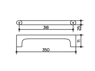 Keuco Edition 400 Haltegriff, 350 mm – Bild 2