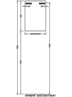 sanibel-Hängeschrank 2.0 FLEX H4547L links 450x640x320mm Eiche Rost – Bild 2