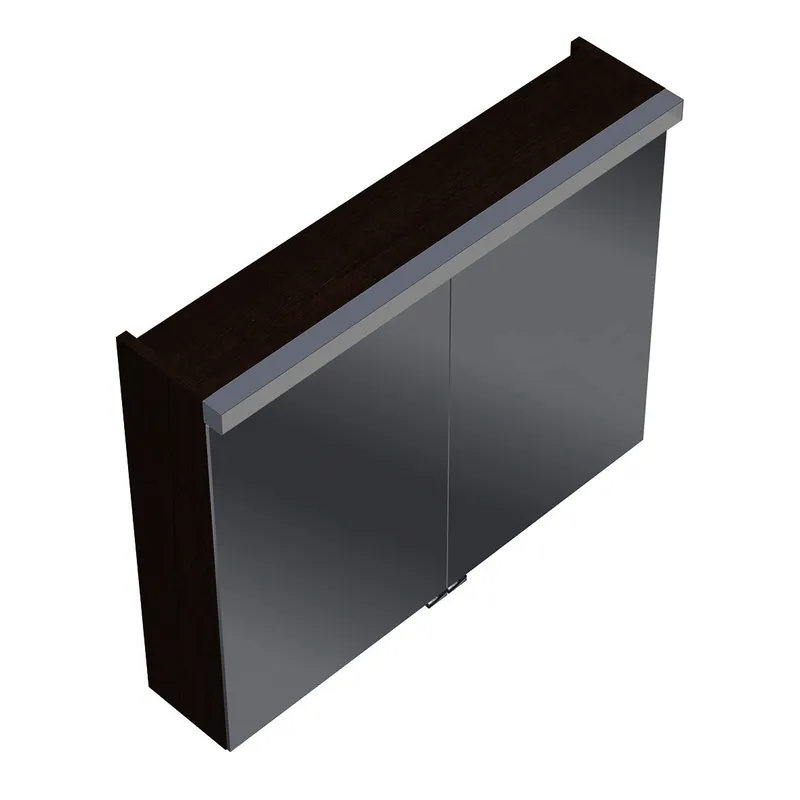 sanibel-Spiegelschrank 2.0 FLEX SPFP080 LED 800x640mmx180mm Eiche Rost