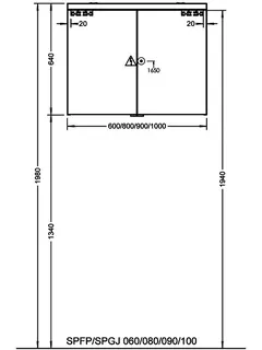 sanibel-Spiegelschrank 2.0 FLEX SPFP100 LED 1000x640mmx180mm Graphit Matt – Bild 2