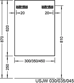 sanibel-Unterschrank 2.0 FLEX USJW035R rechts 350x620mm Eiche Rost – Bild 3