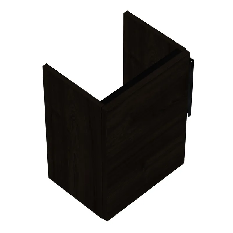 sanibel-Waschtisch-Unterbau 2.0 FLEX WUVE035L 350mm breit Tür links Marone Trüffel